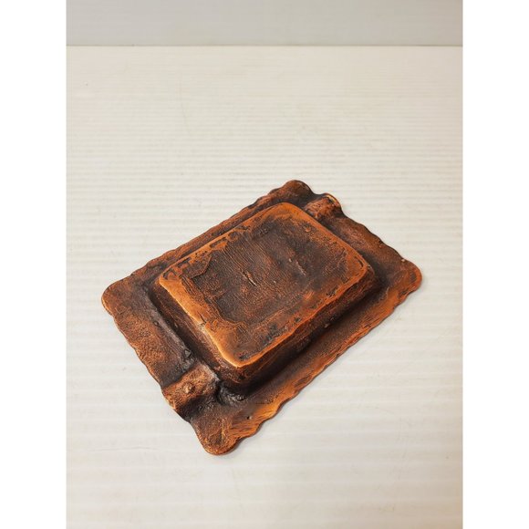vintage small copper ashtray / Vintage Copper Souvenir Ashtray Ashtray || - Picture 5 of 9